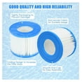 thumbnail image 4 of HeSLehs Type VI Hot Tub Filter Replacement, 6 Pack Spa Filter Cartridge Compatible Most Hot Tub, Massage Pool, Inflatable Pool, Swimming Pool (6, 4” x 4" x 3"), 4 of 9
