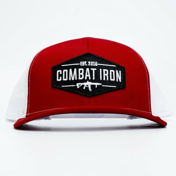 Original Ar Black Patch Snapback Hat Red / White