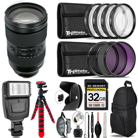 Tamron 35-150mm f/2-2.8 Di III VXD Lens for (Sony E) Flash Tripod & More - 32GB Accessory Kit (International Version)