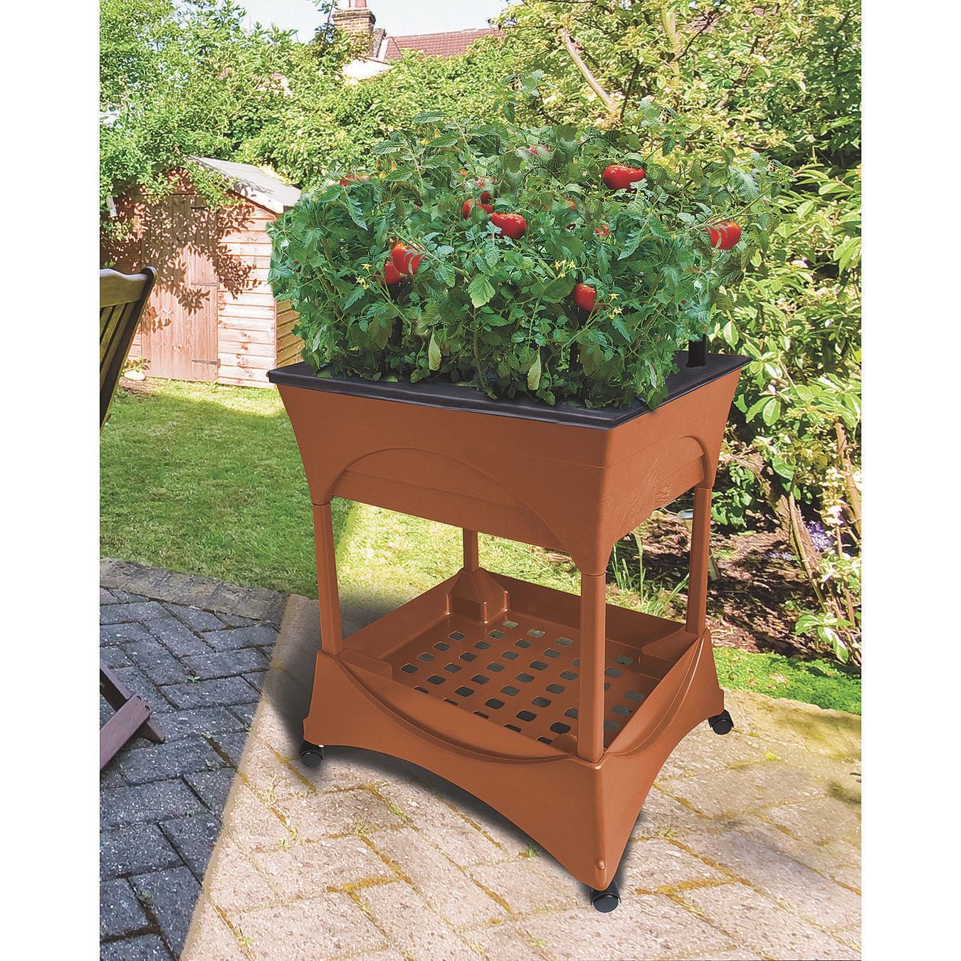 EMSCO Group - Easy Pickers - Raised Garden Grow Box -  Accessory Shelf with Base