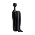 thumbnail image 1 of Escultura abstracta de figura decorativa de mesa, colección de personajes, estatua moderna Negro, 1 of 9