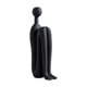 thumbnail image 1 of Colección de esculturas abstractas, artesanías artísticas, estatuas modernas de cerámica para estantes. Negro, 1 of 9