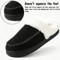 thumbnail image 4 of CHICVOMEY Womens Fuzzy Moccasin Slippers Memory Foam Soft Fluffy Winter House Slipper Warm Bedroom House Shoes, 4 of 9