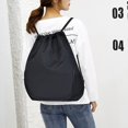 thumbnail image 4 of Mochila con cordón Bolsa de gimnasio Sackpack String Sack Pack Bolsas Negro, 4 of 5