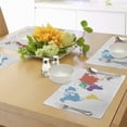 thumbnail image 4 of Ambesonne Map Place Mats Set of 4, World Global Continents, Standard Size, Multicolor, 4 of 6
