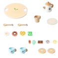 thumbnail image 1 of RYRDWP Clearance Simulation Wooden Tray Tea Set – Children’s Pretend Play Tea Cup & Dessert Combination Toy for Imaginative Play, 1 of 6
