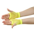 thumbnail image 3 of Dalrosia Short Fishnet Gloves Fingerless For Women Fish Net Mesh Emo Goth 80s Scene Accessories, 3 of 3