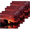 thumbnail image 2 of Coolnut Elephants Silhouetted Washcloths, Soft and Absorbent Cotton Towel, 2 Pack 12 X 12 Inches Premium Quick Dry Face Towel Wash cloth, 2 of 7
