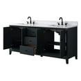 thumbnail image 3 of Vanity Art 72" Bathroom Vanity with Sink and Engineered Marble Top, Freestanding Storage Cabinet with 3 Drawers and 2 Shelves, 3 of 8