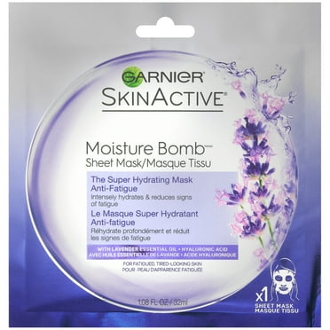 Garnier SkinActive Super Hydrating Sheet Mask, Anti-Fatigue, 1.08 fl. oz.