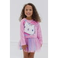 thumbnail image 2 of Dreamworks Gabby's Dollhouse Cakey Cat Toddler Girls French Terry Dress Purple 5T, 2 of 5