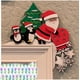 thumbnail image 4 of Marco de puerta de esquina de madera para Navidad, decoración de dibujos animados de Papá Noel, alce, pingüino de Navidad, colgante, decoración navideña para marco de puerta, 4 of 4