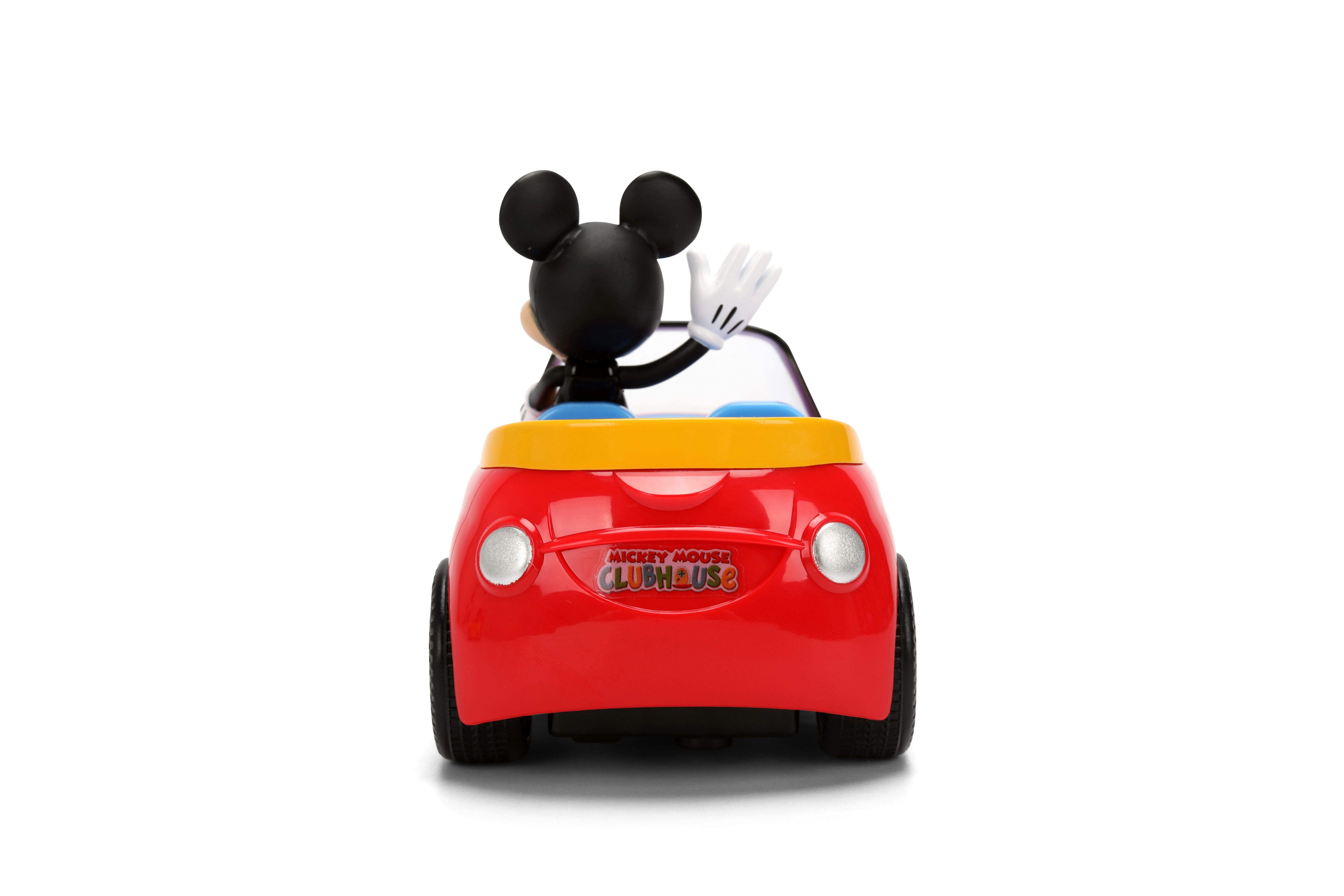 DISNEY MICKEY MOUSE ROADSTER RC CAR 1:32 SCALE REMOTE CONTROL VEHICLE WITH MICKEY FIGURE BY JADA TOYS