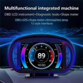 thumbnail image 3 of P2 Car HUD Head-Up Display OBD GPS Vehicle Speed and Gradient Meter Water Temperature and Fuel Consu, 3 of 5