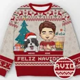 thumbnail image 5 of Suéter navideño feo de dibujos animados 2024 para hombres, camisetas navideñas con estampado 3D, suéteres de otoño y vacaciones de Año Nuevo, sudadera para mujer para fiestas navideñas, 5 of 5