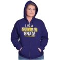 thumbnail image 3 of College Grad Class Degree Educated Zip Up Hoodie Men's Women's Brisco Brands S, 3 of 6