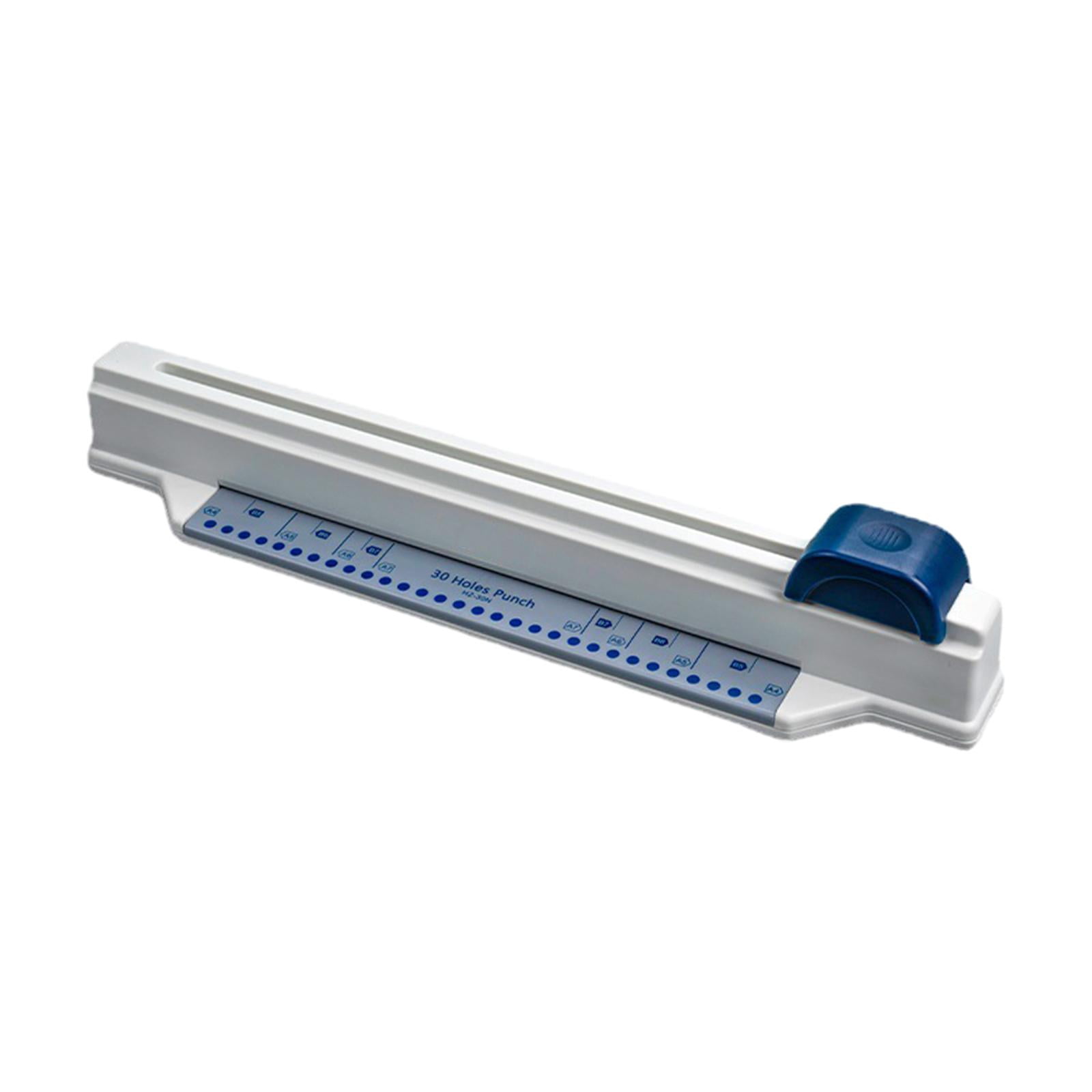 FVDPWYE 30 Hole Poucher A4 Paper Puncher 5 Sheet Capacity Manual Handheld Hand Push Hole Blue