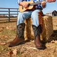thumbnail image 6 of DREAM PAIRS Kids' Western Cowboy Boots Classic Embroidered Cowgirl Boots for Toddlers/Little Kids Durable Non-Slip Western Boots with Convenient Pull Tabs, 6 of 6