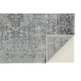 thumbnail image 4 of Feizy Sarrant Transitional Medallion, Gray/Silver/Ivory, 6'7" x 9'10" Area Rug Sheen Bohemian & Eclectic Distressed Floor Rug for Living room Bedroom, 4 of 9