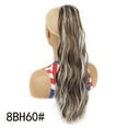 thumbnail image 1 of Nvzi Extensiones de coleta largas, 23.6 pulgadas, con cordón ajustable, clip, postizos de cabello sintético rizado y ondulado, coletas, postizo de coleta, extensión de coleta para mujeres, C, 1 of 2