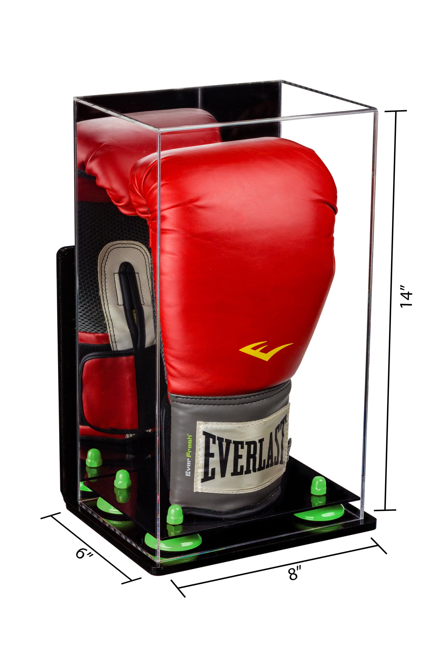 Acrylic Desk or Table Top Horizontal Boxing Glove Display Case GameDay Display 