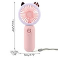 thumbnail image 2 of Harpi Mini Fan Handheld,Air Conditioner Fan,3 Speeds,Cosmetic Fan With Light Personal Lash Fan USB Portable Charging With Night Light Lazy Desktop Mini Pocket Small Fan,Travel Essentials, 2 of 3