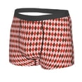 thumbnail image 2 of Bingfone Red and Brown Squares Men's Underwear - Casual Stretch Boxer Briefs-XX-Large, 2 of 9