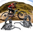 thumbnail image 2 of 21-Speed Bike Derailleur and Shifter Set,Bicycle 3x7 Shift Levers with Brake, Cycling Disc Handle, Includes Shift Cable,2 x Cycling Disc Handle, 2 of 6