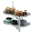 thumbnail image 6 of Dextrus 2-Tier Swing Tray, Soft Close Blind Corner Kitchen Cabinet Organizer, Left Swing for 36" and Larger Right Handed Open Blind Kitchen Cabinets, 6 of 8