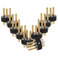 thumbnail image 5 of DEEPCRAFF 10-Pack Metal Mic Microphone Plug Black for KTV Accessories, 5 of 8