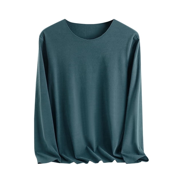 tarylea Hauts pour Femmes Grande Taille Chandail Col Rond Manches Longues Chemises Couleur Unie Hauts Amples Automne Décontracté Basique Tendance