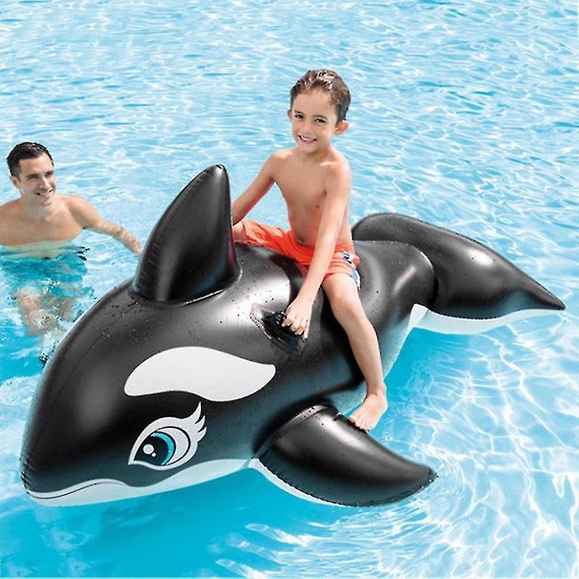 Orca Inflatable Doll Beach Party Outdoor Fun Summer Accessories Swimming Ring Inflatable Whale Water Party Toys Seat Ride_Perfect Gift