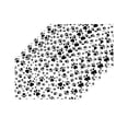 thumbnail image 4 of MKHERT Funny Dog Paw Prints Footprints Placemats Table Mats for Dining Room Kitchen Table Decoration 12x18 inch,Set of 6, 4 of 4
