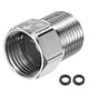 thumbnail image 1 of Válvula de retención de latón Uxcell de 1 paquete, rosca macho de 1/2" a hembra de 1/2" unidireccional, válvula de prevención de retroceso [Plata], 1 of 6