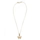 thumbnail image 2 of Collar con dije de oro laminado letra brillos W, 2 of 6