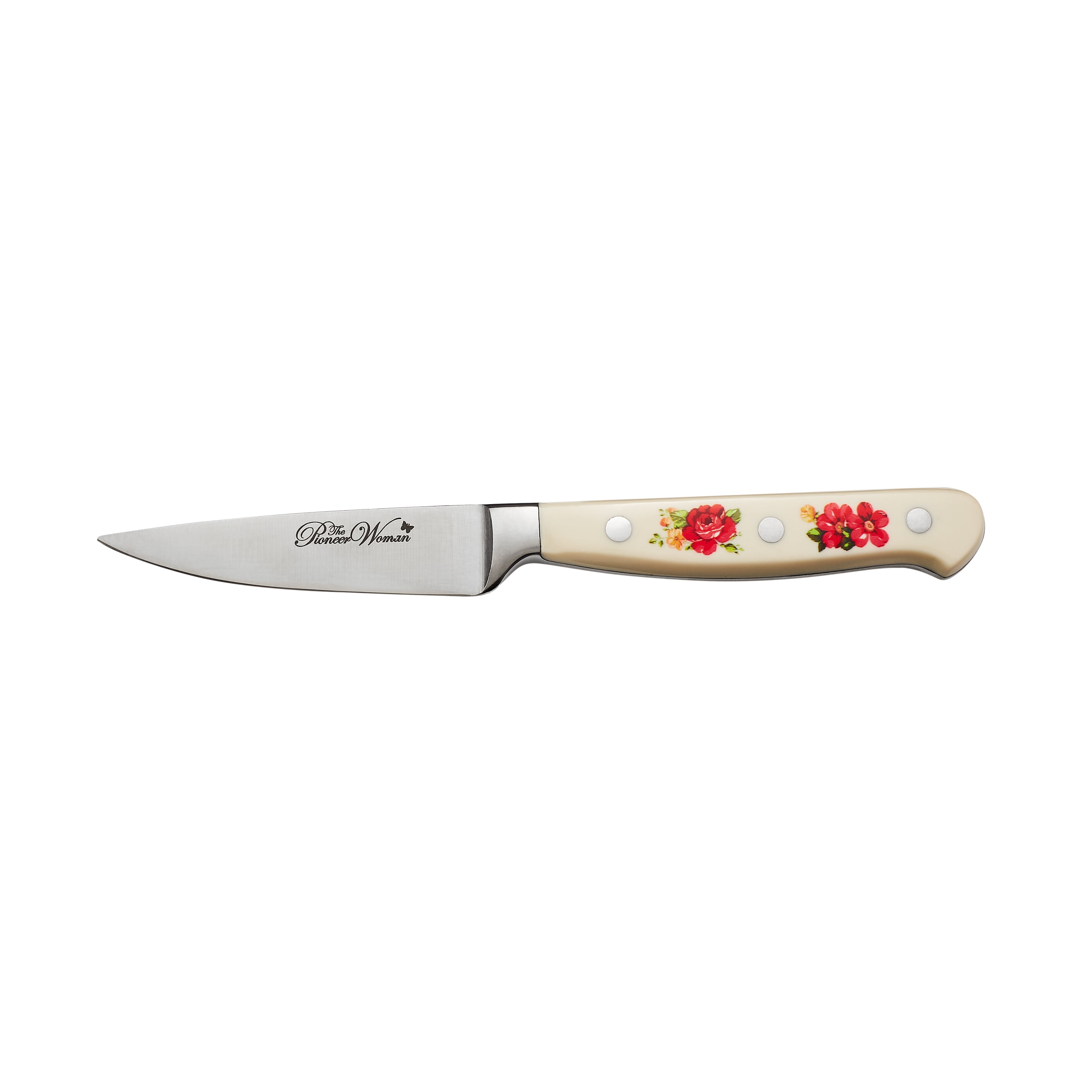 The Pioneer Woman Vintage Floral 14-Piece Cutlery Set with Wood Block
