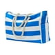 thumbnail image 1 of Bolso grande de playa jinwen para mujer Azul profundo, 1 of 8