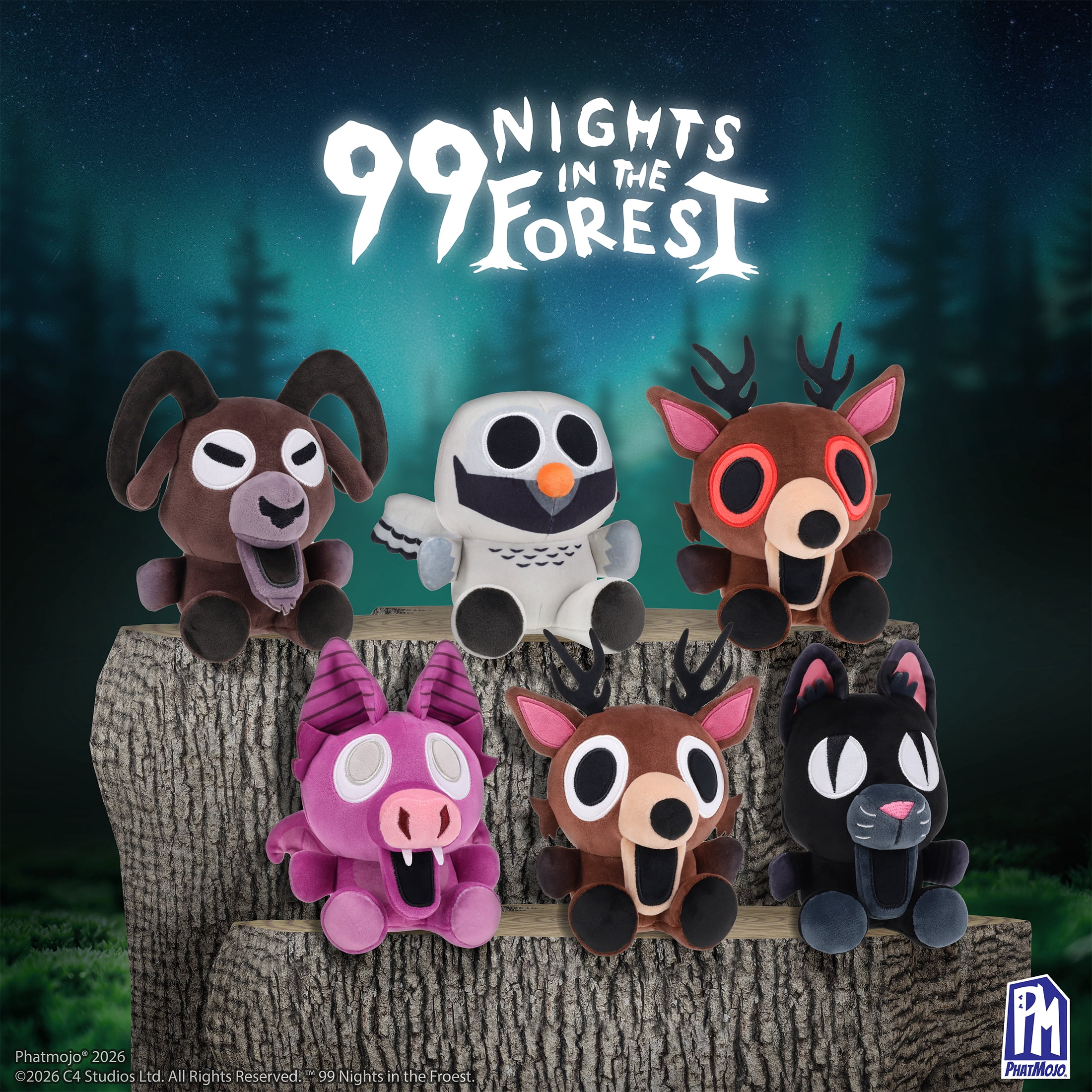 99 Nights in the Forest Blind Bag Plush Series 1 Includes DLC Codes Redeemable on Roblox Officially Licensed Mystery Collectible Plush by PhatMojo