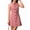 Red, variant on Women Summer Mini Plaid Tank Dress Sleeveless Round Neck Button Up Bodycon Cocktail Party Dress Red S