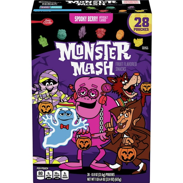 Betty Crocker Monster Mash Spooky Berry Fruit Snacks, 1.4 Lb (4 Pack