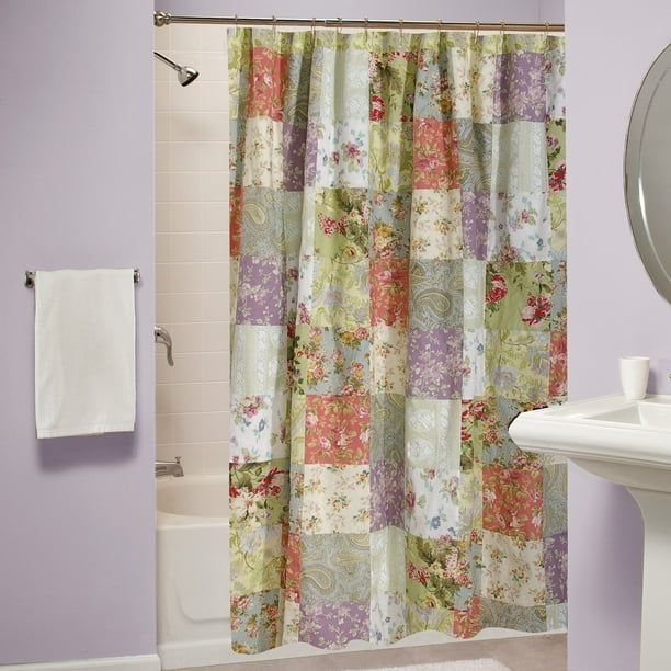 Blooming Prairie Shower Curtain Com Blooming Prairie Shower Curtain, Cottage Style Shower Curtains
