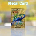 thumbnail image 4 of Metal Pokémon Letters Card Venusaur Vmax Charizard Pikachu V Mewtwo Gold Iron Playing Cards Anime Games Gifts Kids Toys, 4 of 5