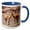 Blue/White, variant on 3drose, Vicuna in the Altiplano of Argentina Near Tolar Grande., 11oz Mug