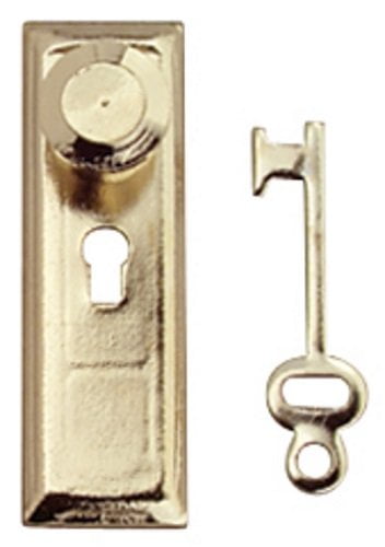 Dollhouse Miniatures 1:12 Scale Door Knob Brass 6//Pk #CLA05607