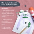 thumbnail image 2 of Pink Picasso Kits Mid Century Modern Paint by Number for Kids Ages 8-12  DIY Beginners Kids Craft Kit Acrylic Paint Canvas Painting Kits as Seen On Shark Tank  Just Leafy 8x10-Paint Kit Set, 2 of 9