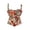 Orange, variant on QQZ Spaghetti Strap Floral Print Boned Corset Top For Women, Tummy Control Shapewear Women, Plus Size Corset Top For Club Outings, Cosplay And Themed Parties