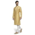 thumbnail image 3 of Ethnix Men's Mandarin Collar All-Over Motif Embroidered Kurta Pajama 2-piece set; LG, 3 of 5