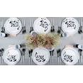 thumbnail image 3 of (70 PACK) EcoQuality 10.6" inch Round White Plastic Plates with Black Garden Design - Disposable China Like Party Plates, Heavy Duty Salad Plates, Dinner Plate, Dessert, Wedding, Serveware, 3 of 3