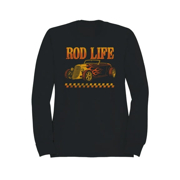 Classic Hot Rod Life Flames Men's Sweatshirt