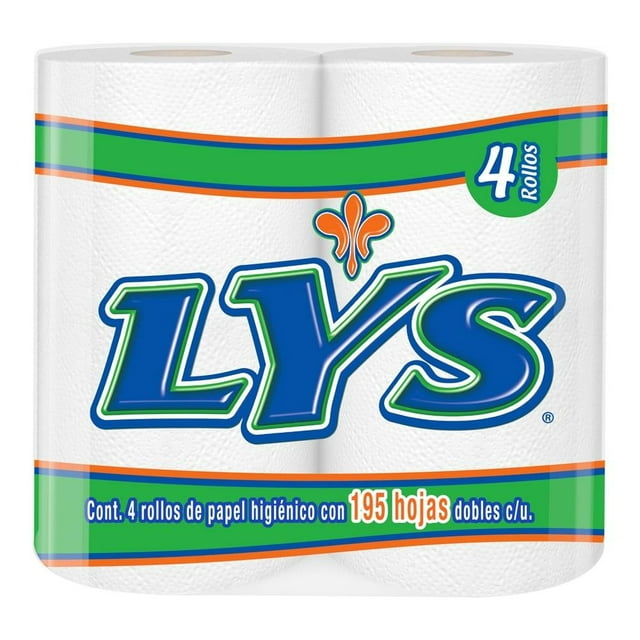 Papel higiénico Lys 4 rollos con 195 hojas dobles